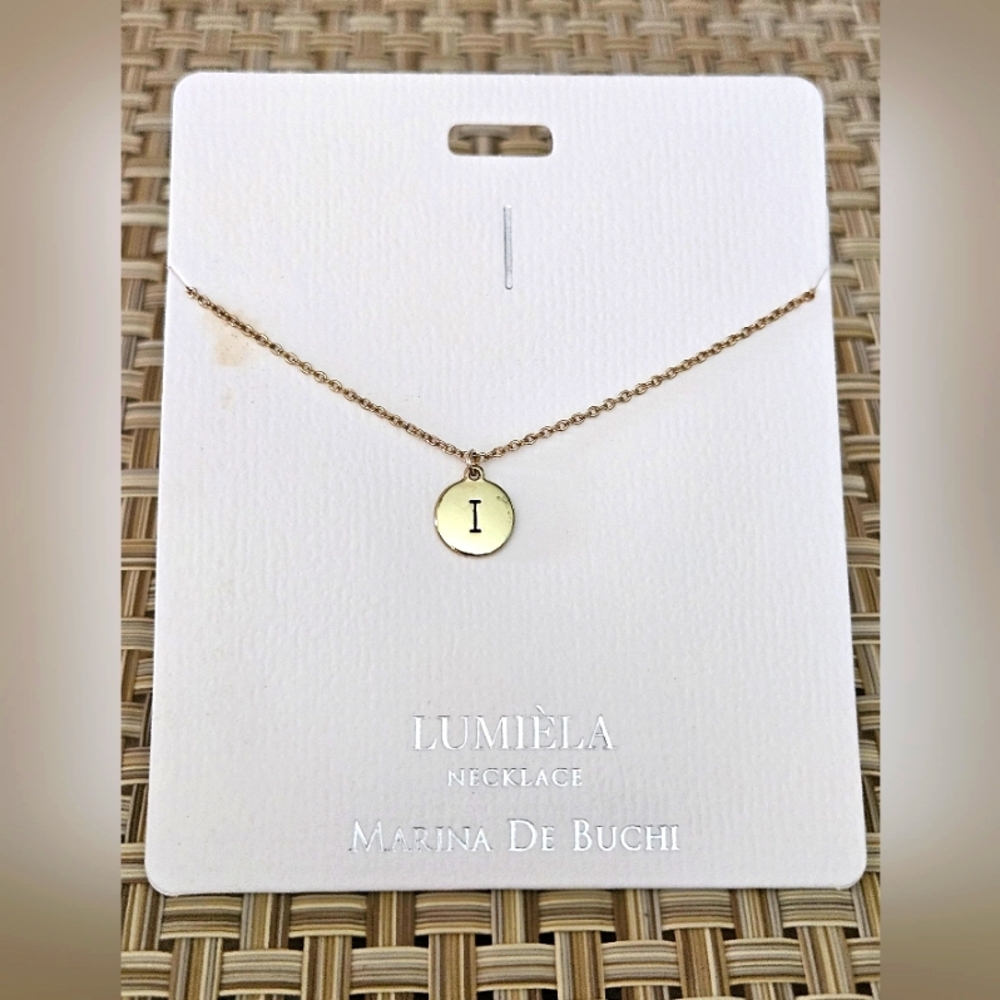 🌸 I * Initial Name Chain Lumiela Necklace 🌸